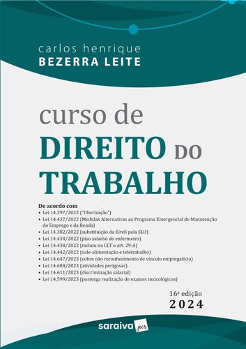 Curso de direito do trabalho